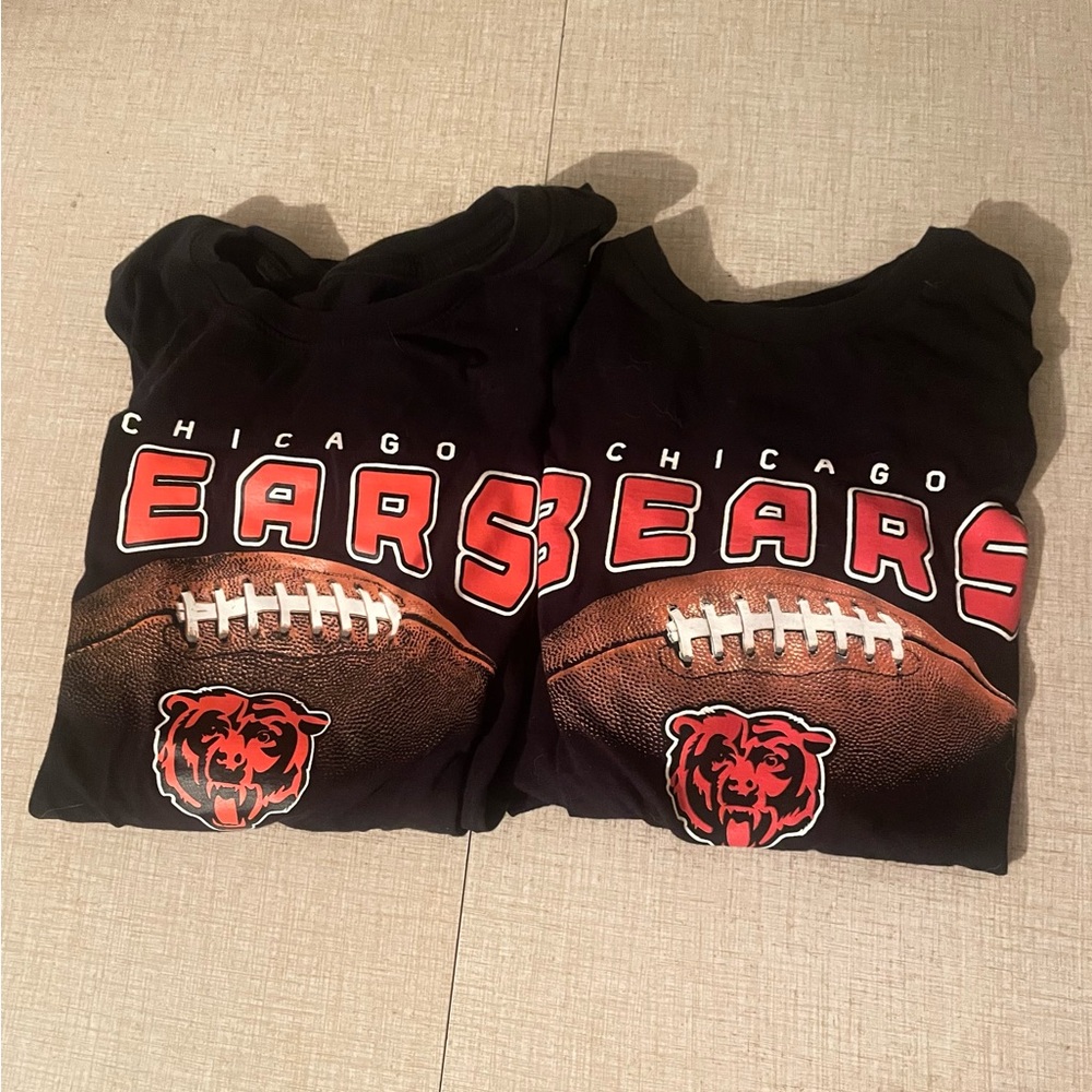 Two Pairs Of “Chicago Bears” NFL Apparel Shirts